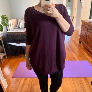Purple tunic sweater